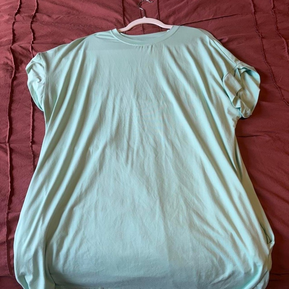 SHEIN Womens XL Green Short Sleeve Basic T-Shirt Crew Neck Tee